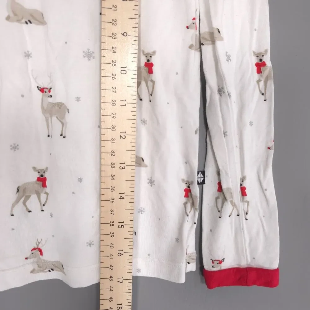 KYTE‎ BABY Pajama Set 6T Unisex Reindeer Print Kids Soft Sleepwear Bamboo Blend
